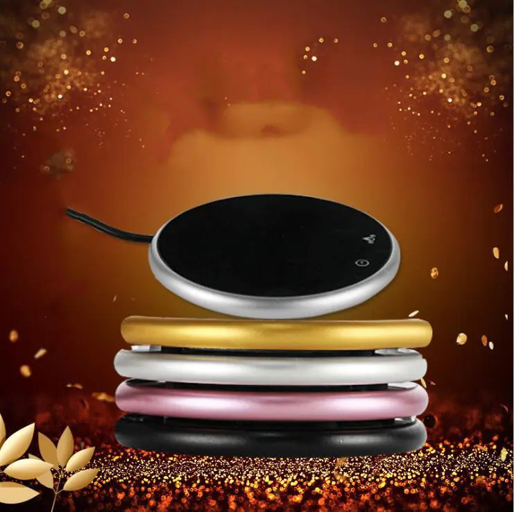 Adjustable Heated Coaster for Home Use - Retro Style
